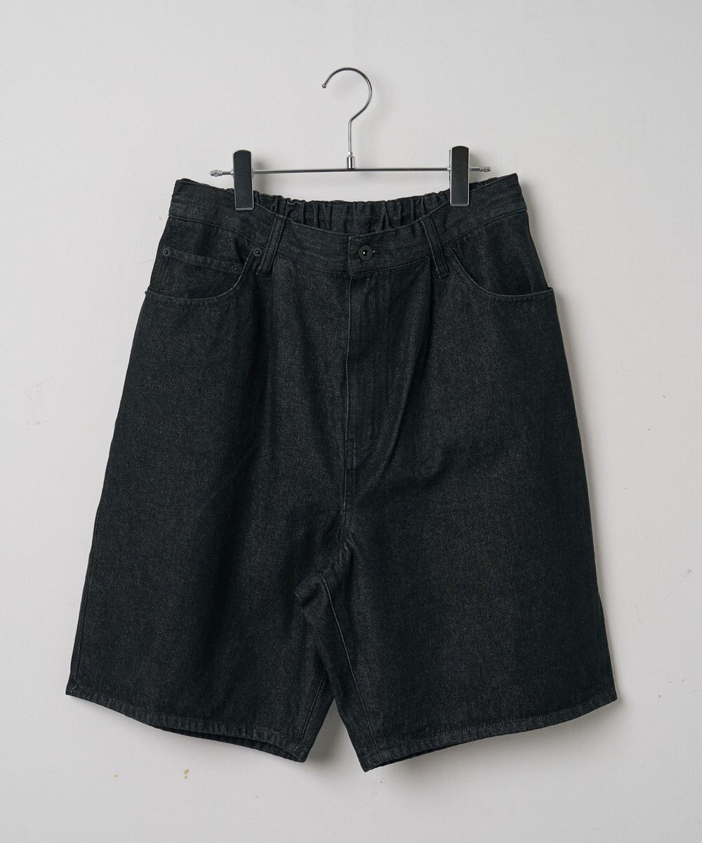 WEGO 【ウエストゴム/手洗い可】デニムバギーショーツ 