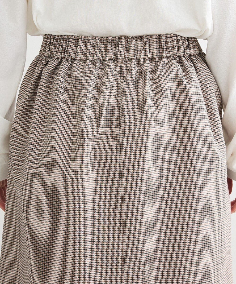 Green Parks きれいシルエットチェックＡラインスカート 