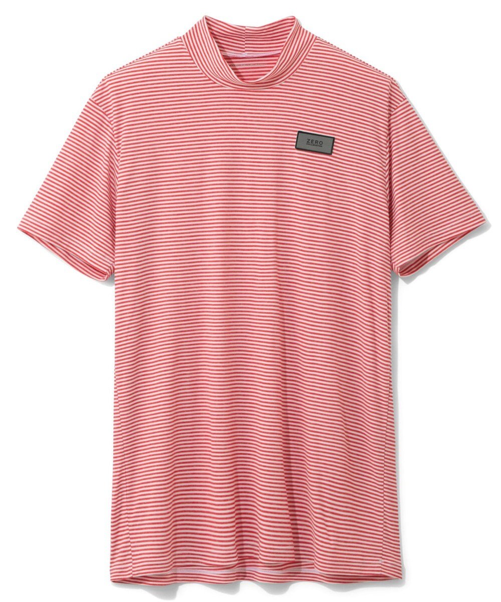 ZERO HALLIBURTON メランジ ボーダー モックネック シャツ ZHG-A4S5 82815 ゴルフウェア 