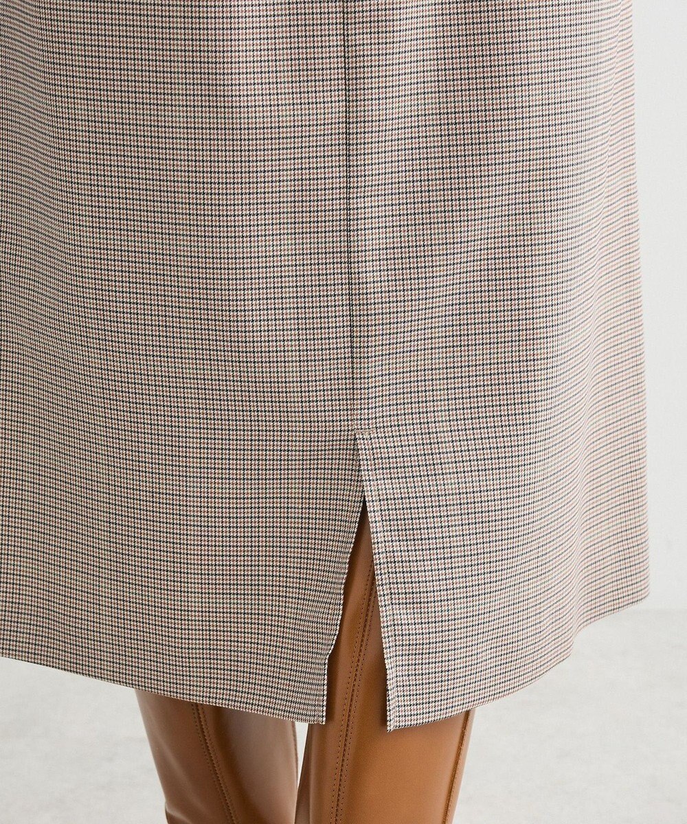 Green Parks きれいシルエットチェックＡラインスカート 