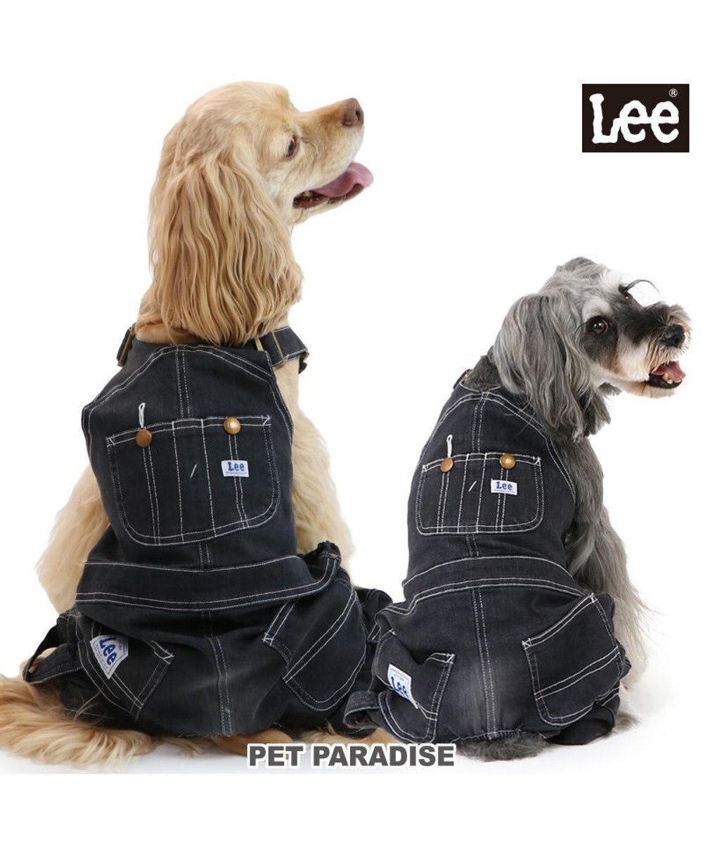 PET PARADISE Lee デニム オーバーオール 《ブラック》 中型犬 大型犬 