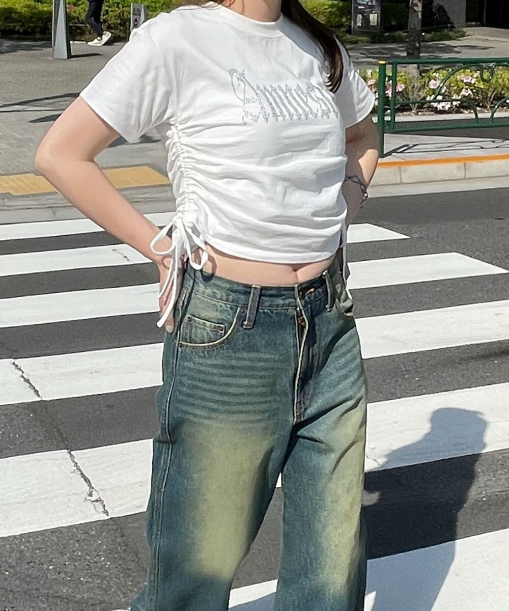 WEGO サイドドロストラインストーンT 