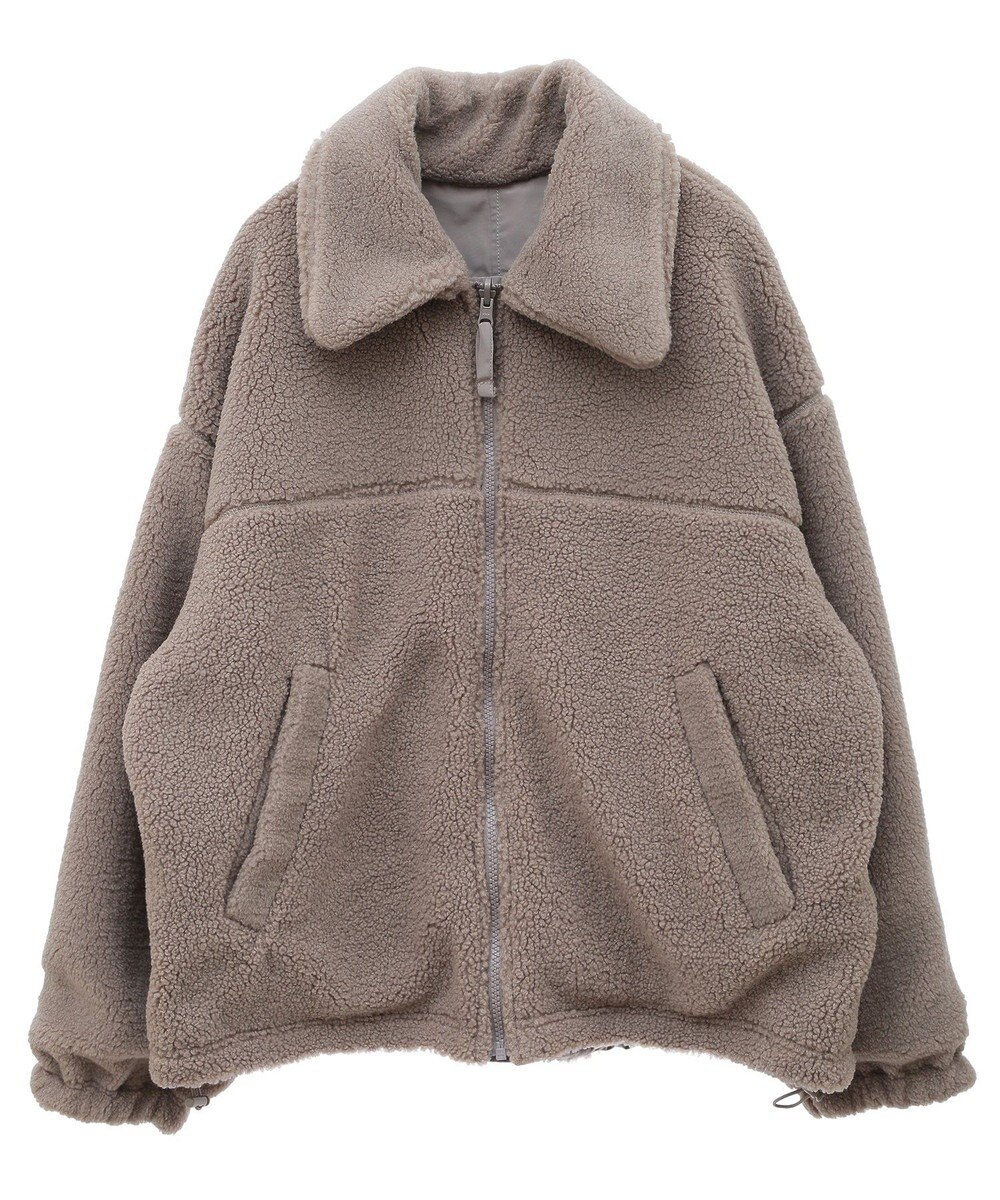 Green Parks リバーシブルコンビボアブルゾン 