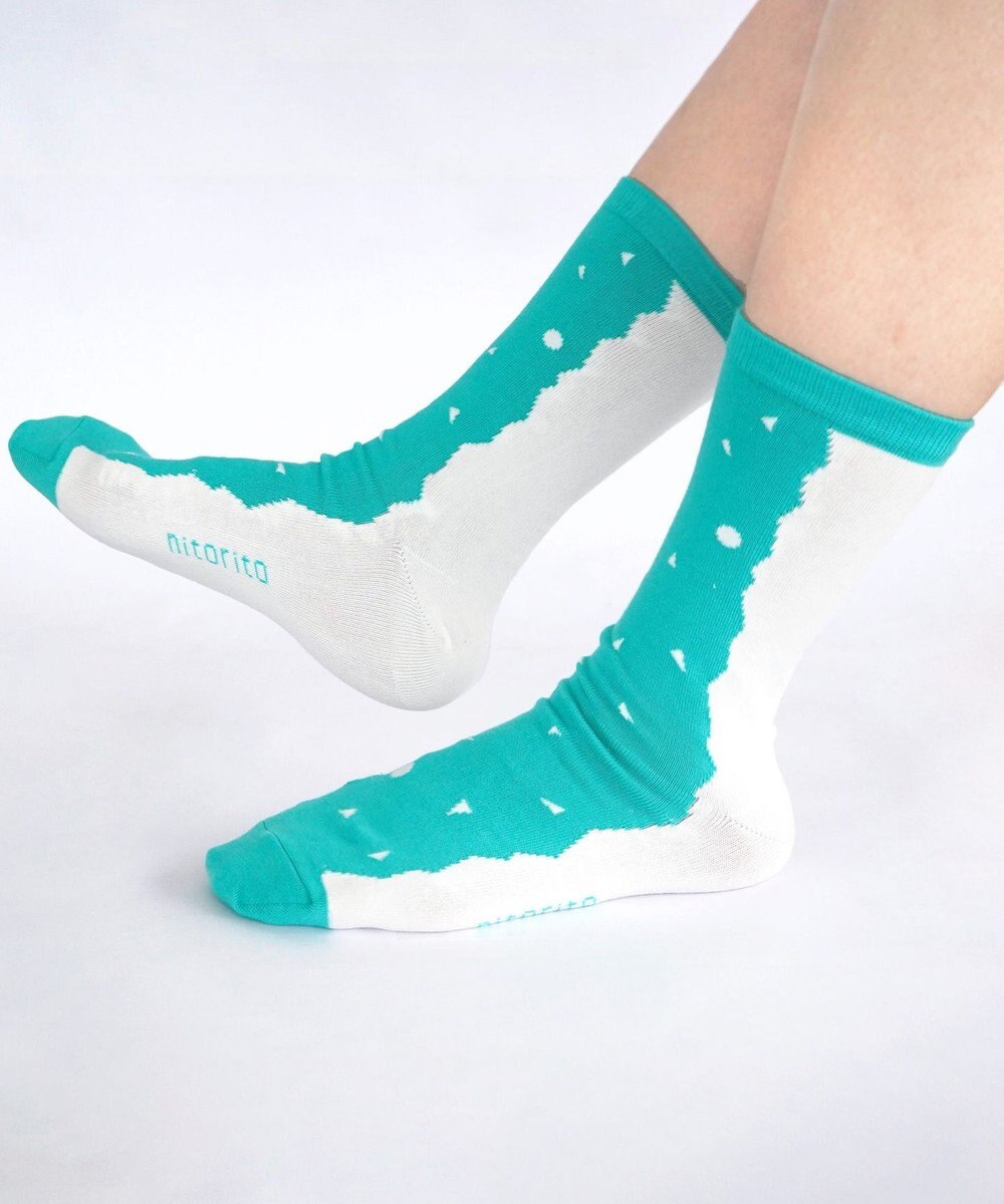 nitorito 【UNISEX】米沢オリジナル柄 mountain&moon 靴下 