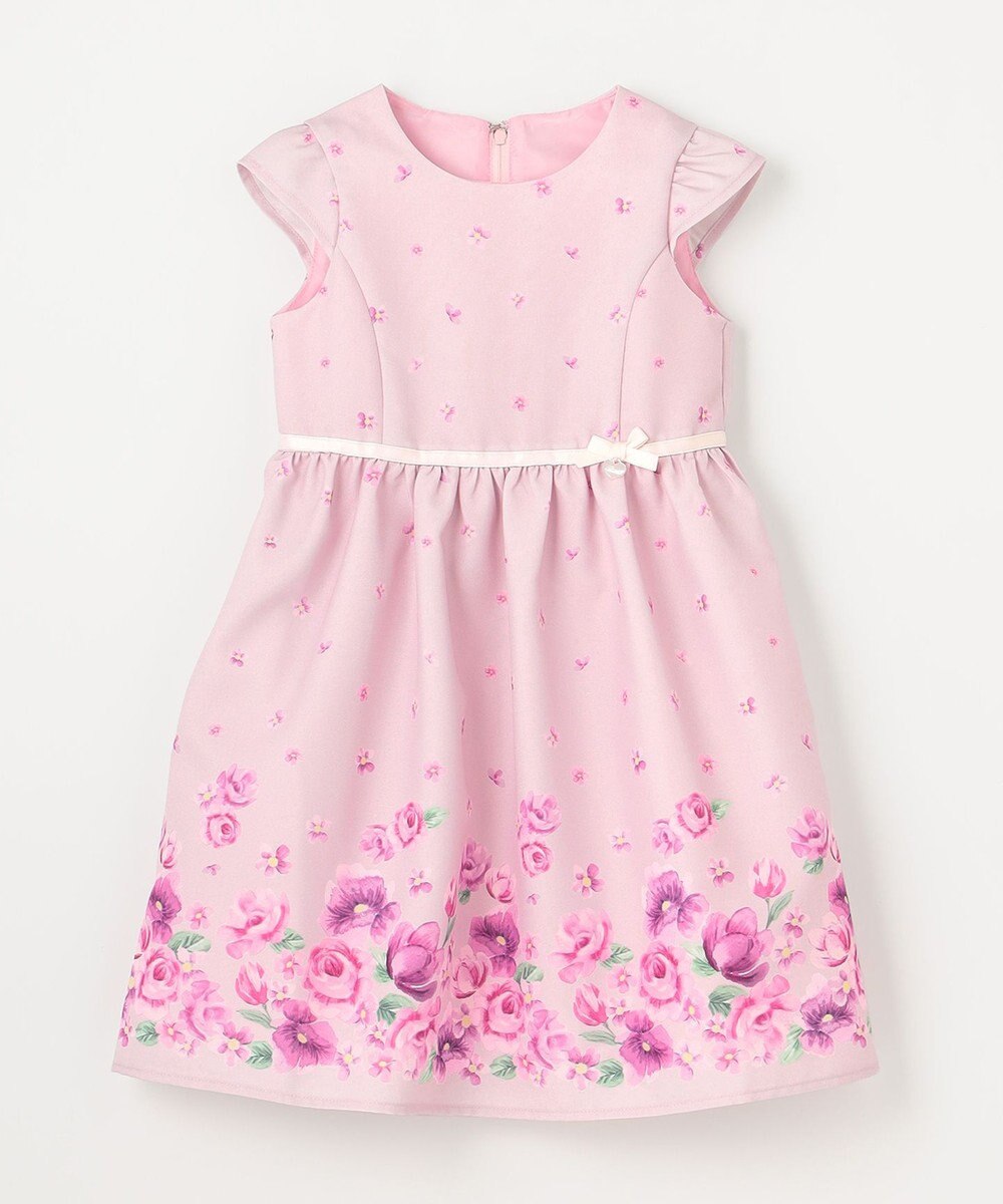 ANY KIDS フラワー プリント ワンピース 