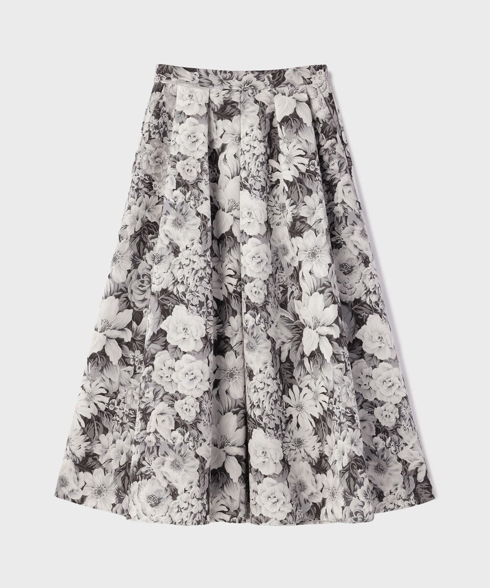 GRACE CONTINENTAL アンティークフラワータックスカート 