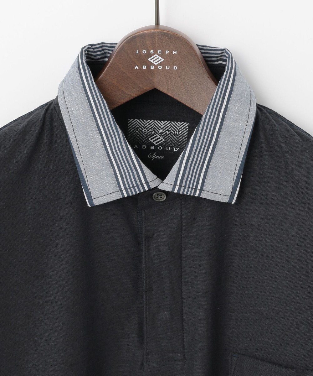 JOSEPH ABBOUD MOUNTAIN 【SPACE／UNISEX】オーガニックコットンスラブプレーティング天竺 ポロシャツ 