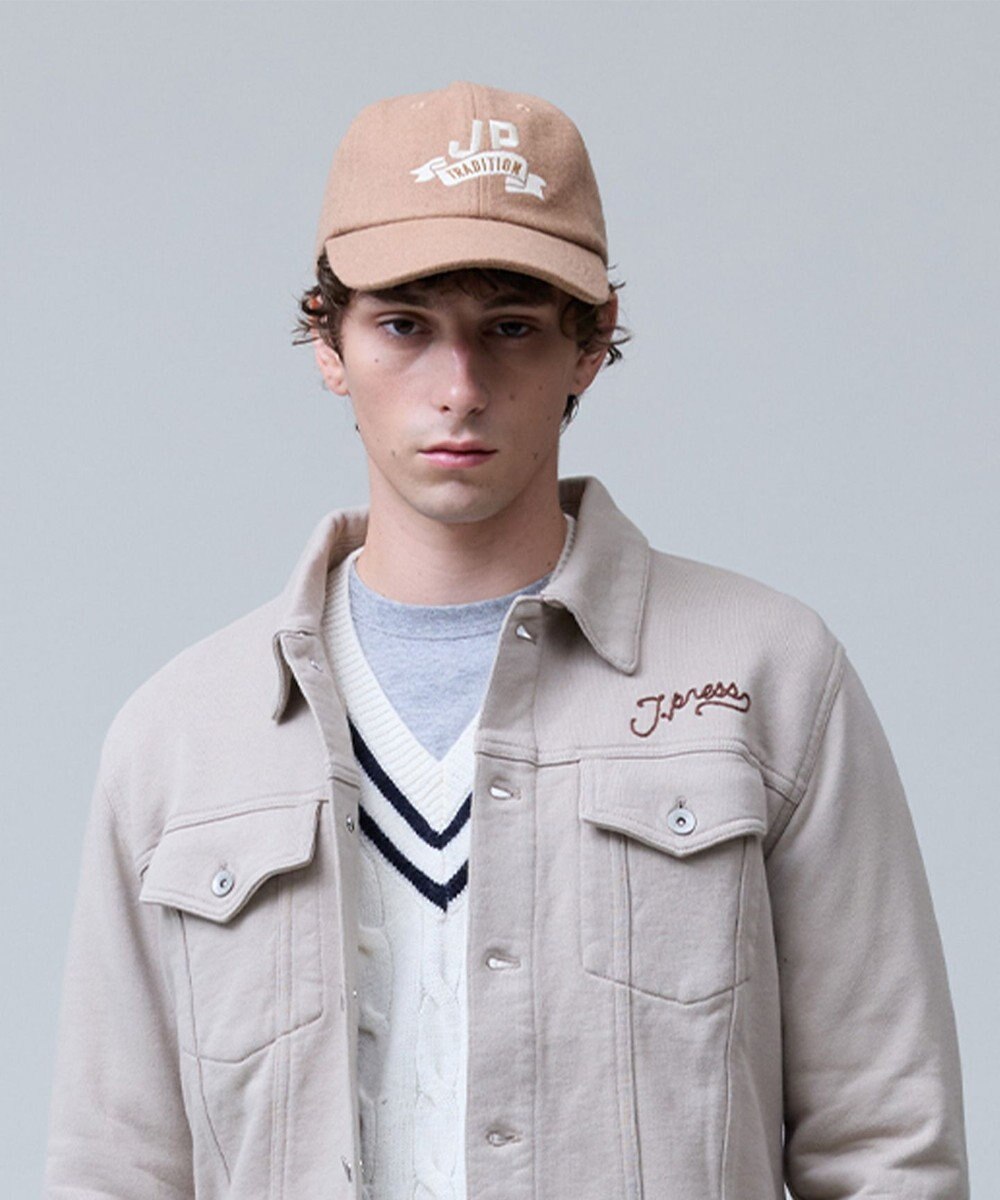 J.PRESS MEN 【NYUZELESS】メルトンベースボール キャップ 