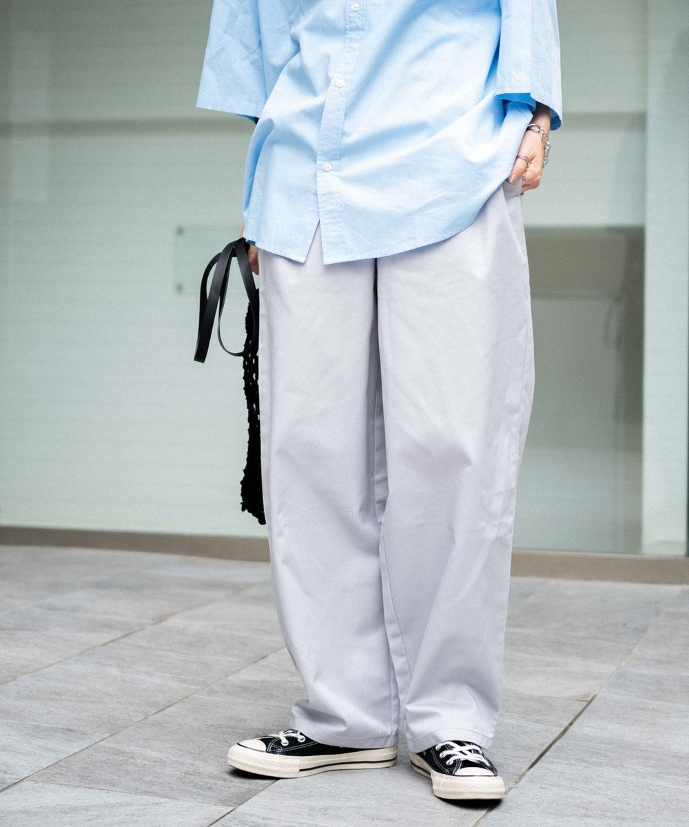 WEGO 【ユニセックス着用ITEM/ウエストゴム/手洗い可】シェフパンツ 