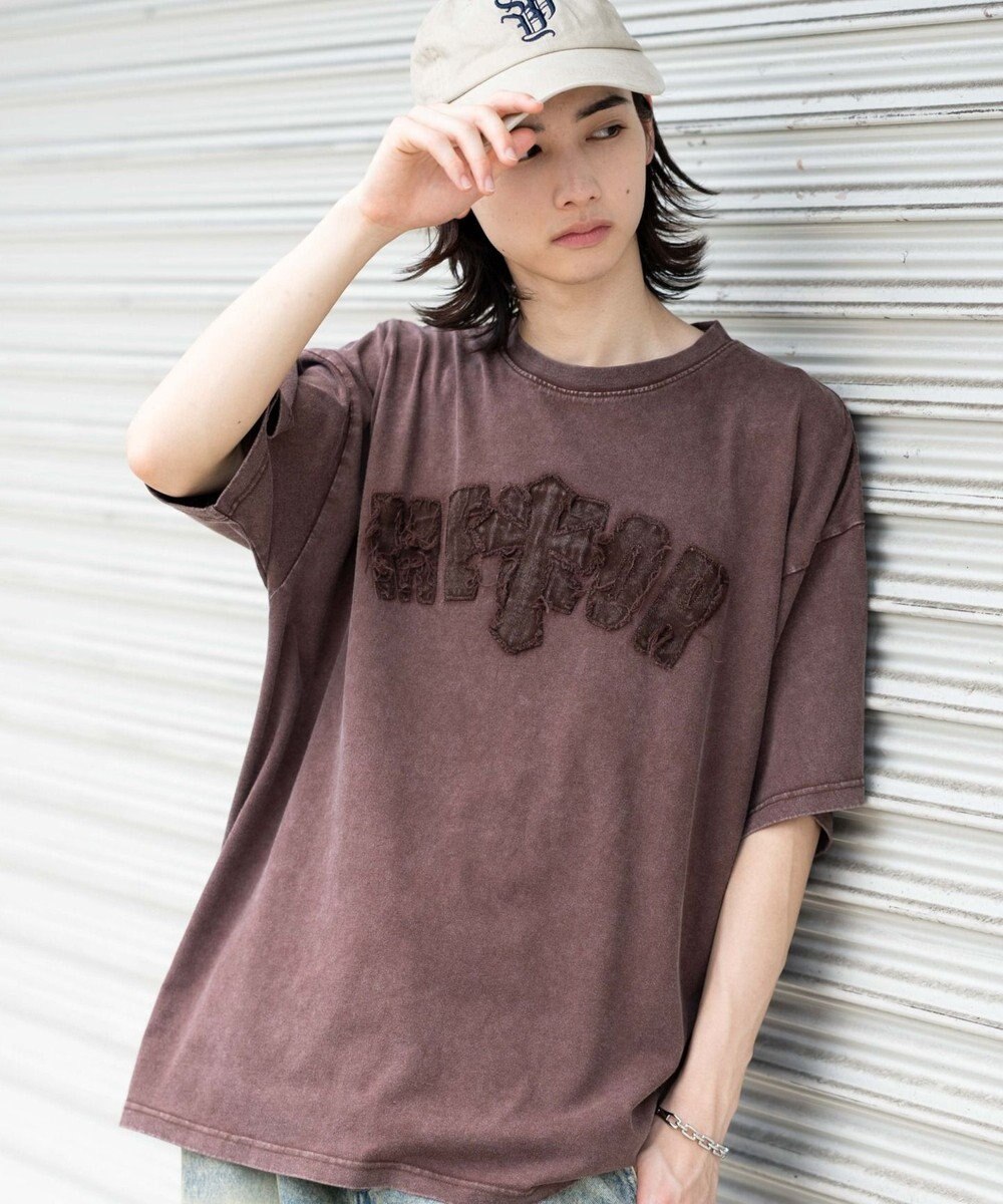 WEGO 【ユニセックス着用ITEM】スノーウォッシュダメージアップリケT（SS） 