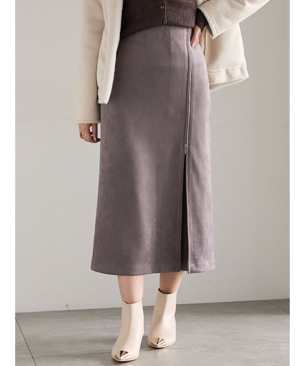 Te chichi スエードサイドZIPスカート 