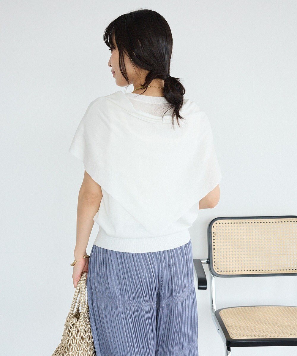 CRAFT STANDARD BOUTIQUE 【2点SET】ストール付きノースリーブニットプルオーバー 