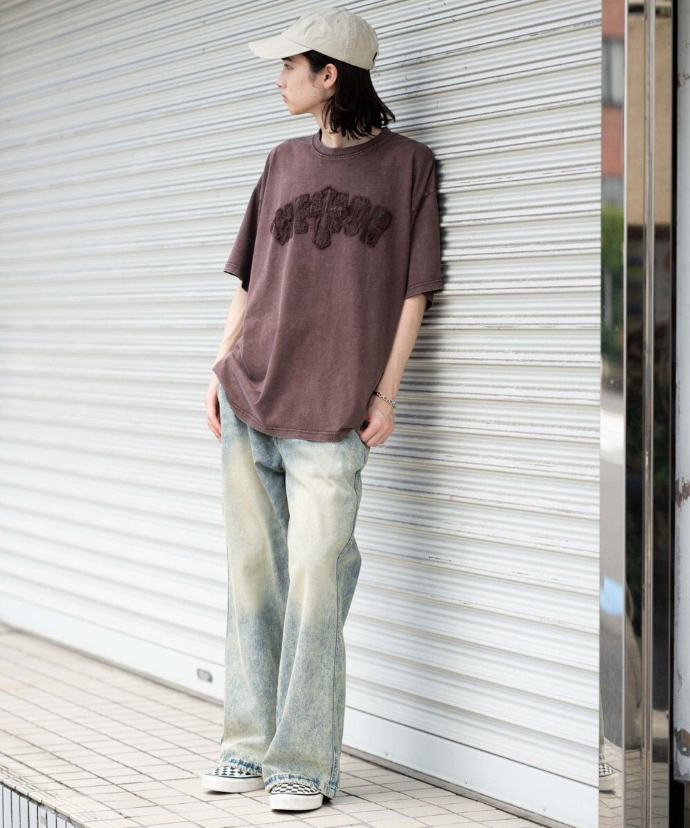 WEGO 【ユニセックス着用ITEM】スノーウォッシュダメージアップリケT（SS） 