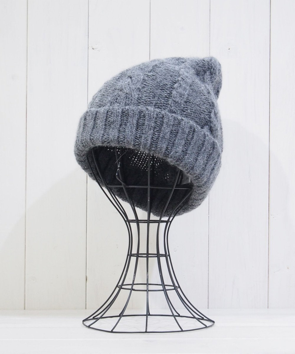 石田製帽 ベビーアルパカ　アラン編みワッチ 