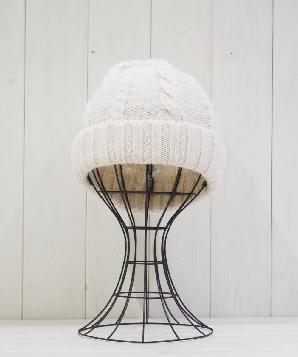 石田製帽 ベビーアルパカ　アラン編みワッチ 