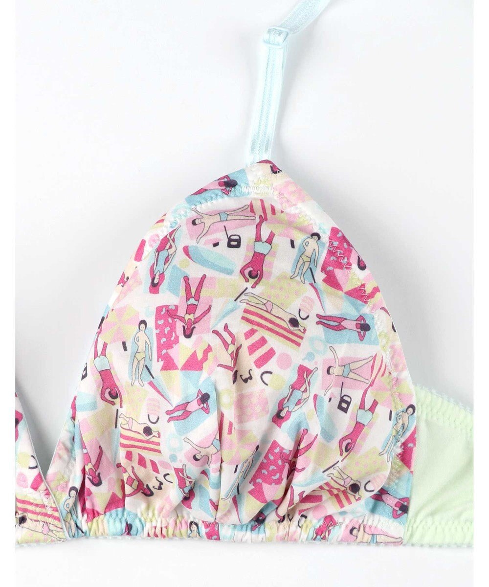 une nana cool MADE WITH LIBERTY FABRIC 【綿混】ノンワイヤーブラ 