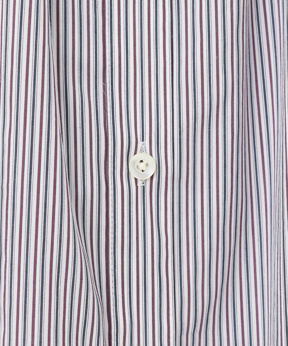 J.PRESS LADIES L 【洗える】BEZ C/Ny ドビーストライプ バンドカラー ブラウス 