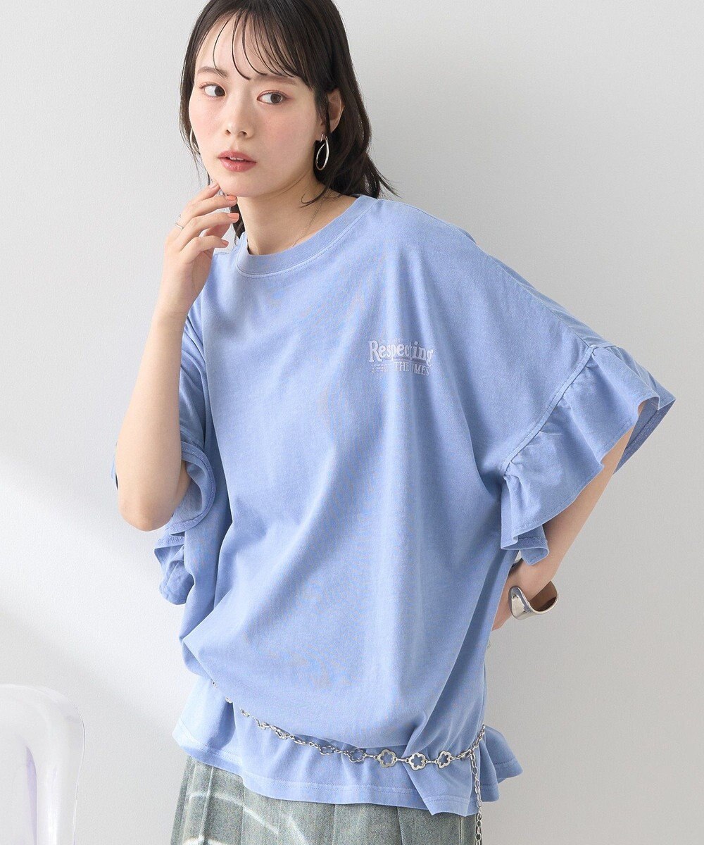 earth music&ecology ピグメントフリルプルオーバー 