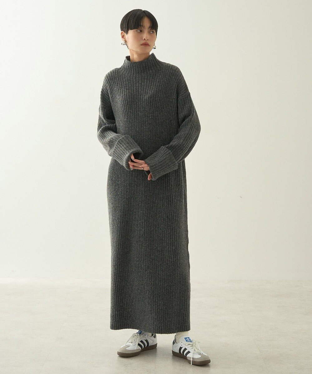 AMERICAN HOLIC モックネックニットワンピース 