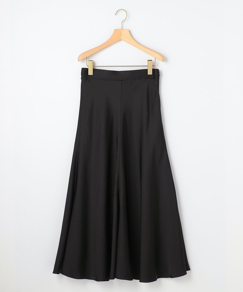 組曲 【WEB限定】サテンナロー スカート 