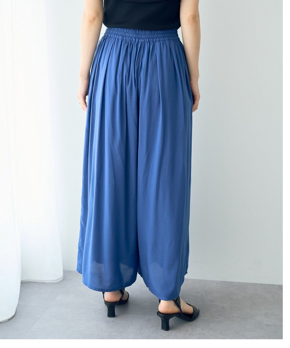 YECCA VECCA シルキータックワイドパンツ 