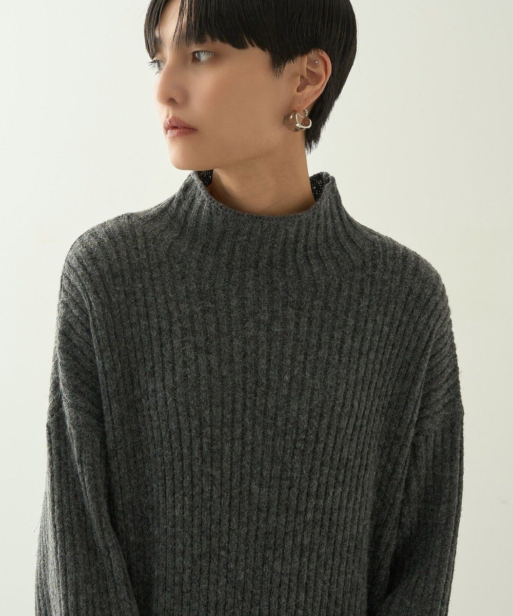 AMERICAN HOLIC モックネックニットワンピース 