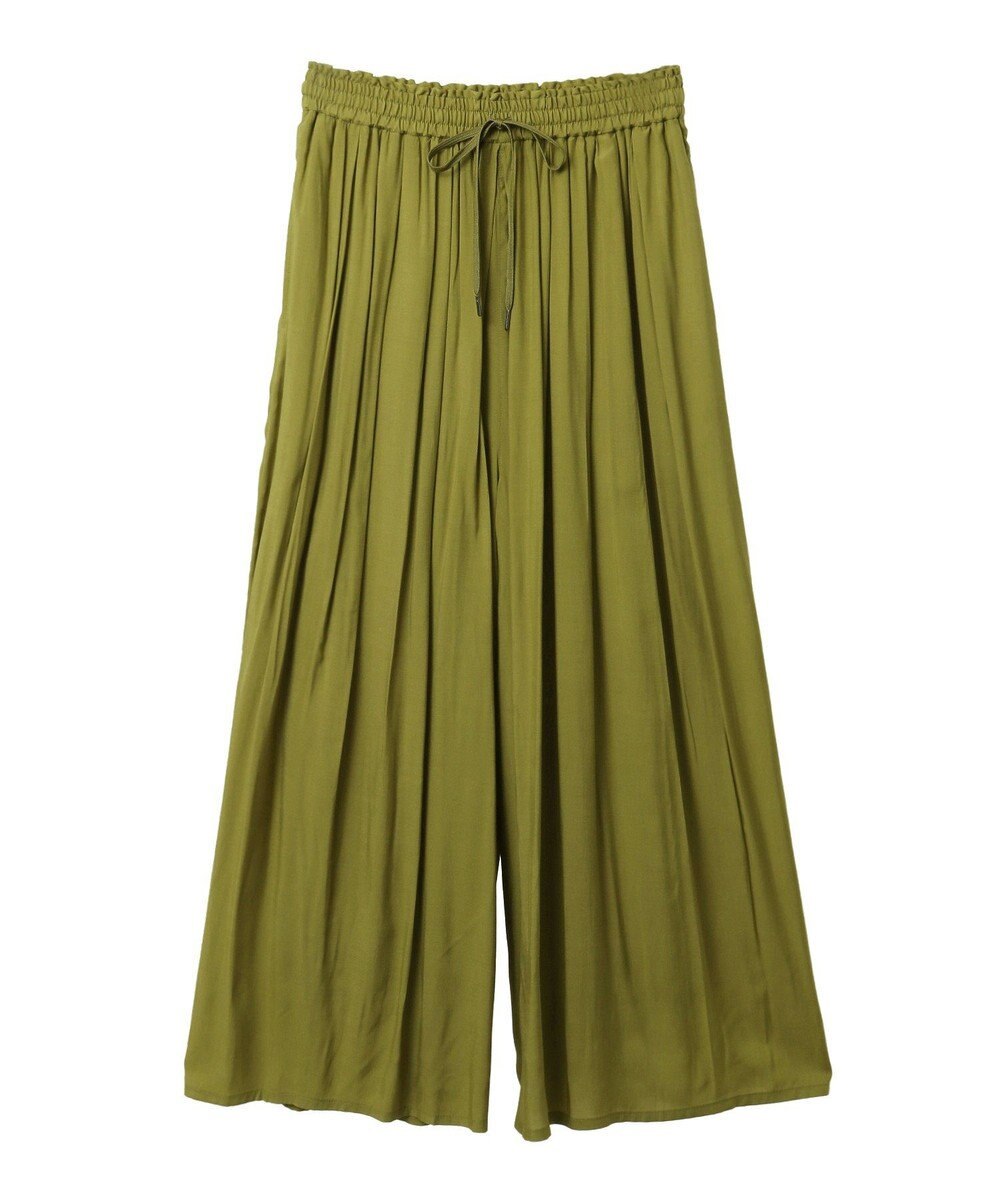 YECCA VECCA シルキータックワイドパンツ 