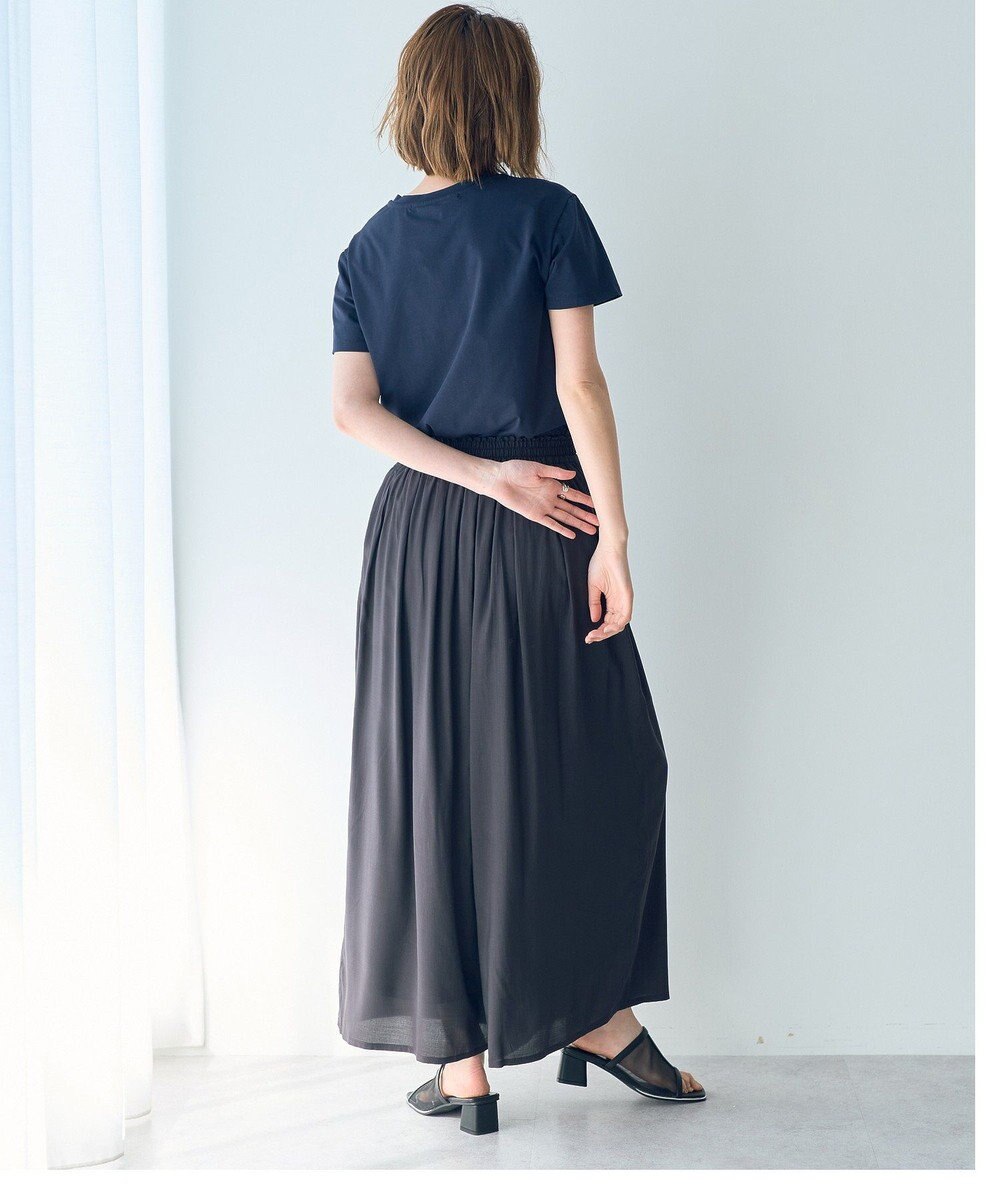 YECCA VECCA シルキータックワイドパンツ 