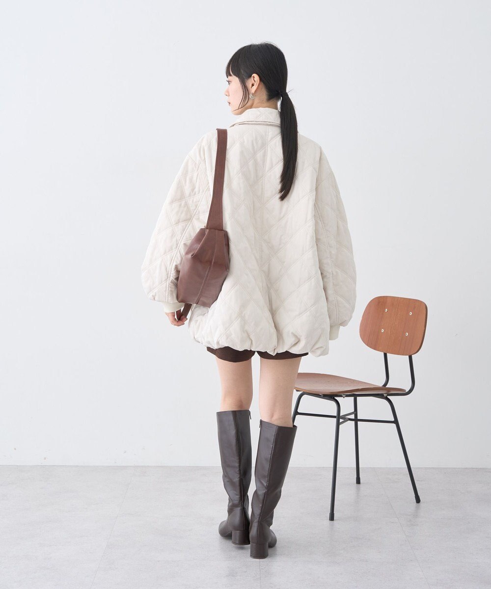 earth music&ecology 【WEB限定】ダブルステッチキルティングコート 