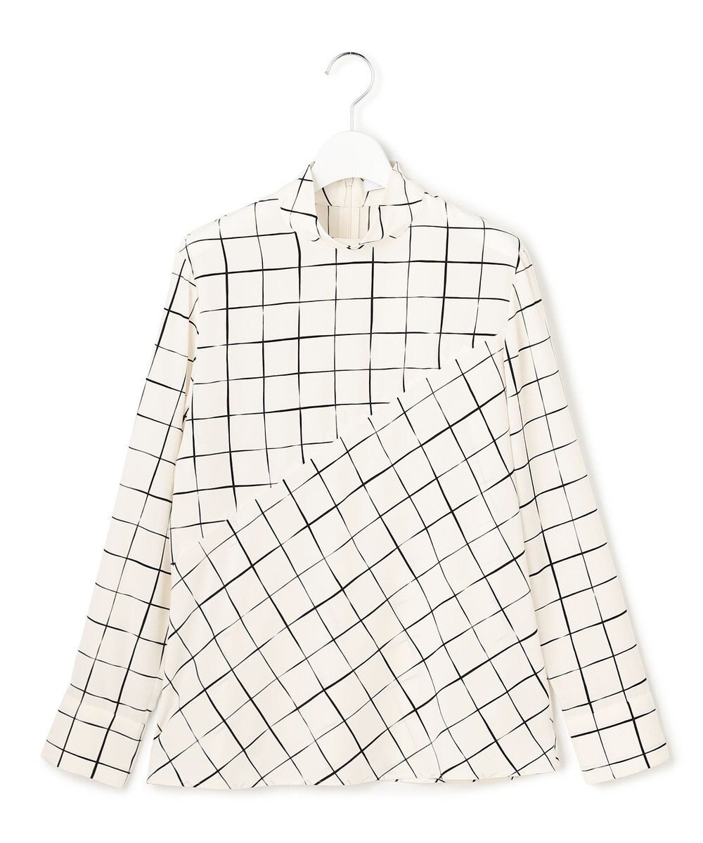 ICB L 【30th ANNIVERSARY】 ウィンドウペンプリント プルオーバーブラウス 