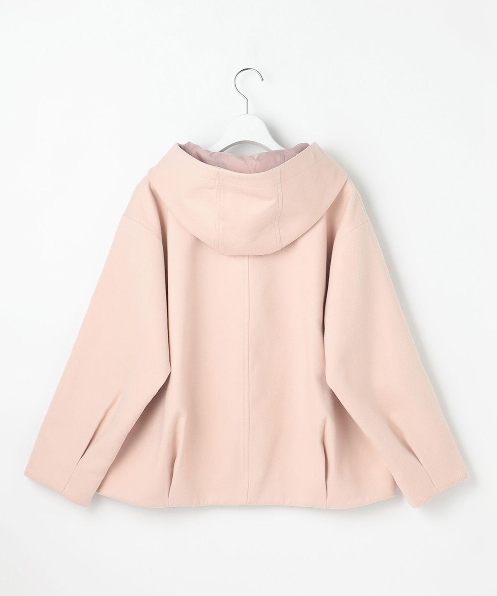 Feroux フード付きコクーンショート コート 