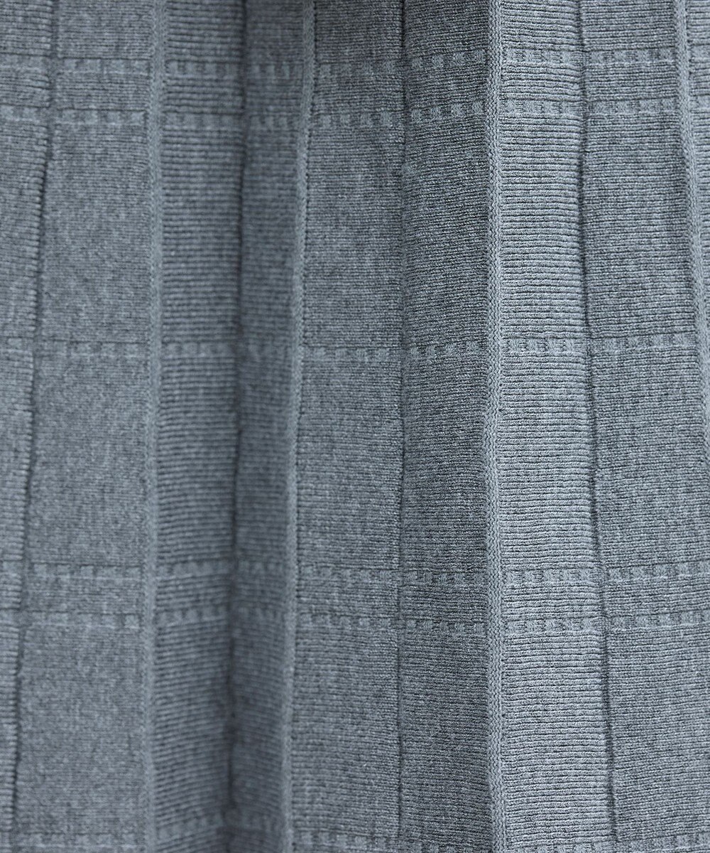 Tiaclasse L 【洗える】1枚で着映えするチェック柄編みニットワンピース 