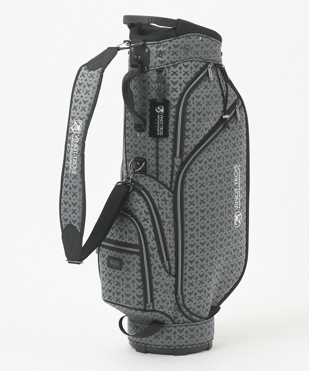 23区GOLF 【UNISEX】モノグラムライトキャディバッグ　ベテランゴルファーにもおすすめなモダンデザイン 