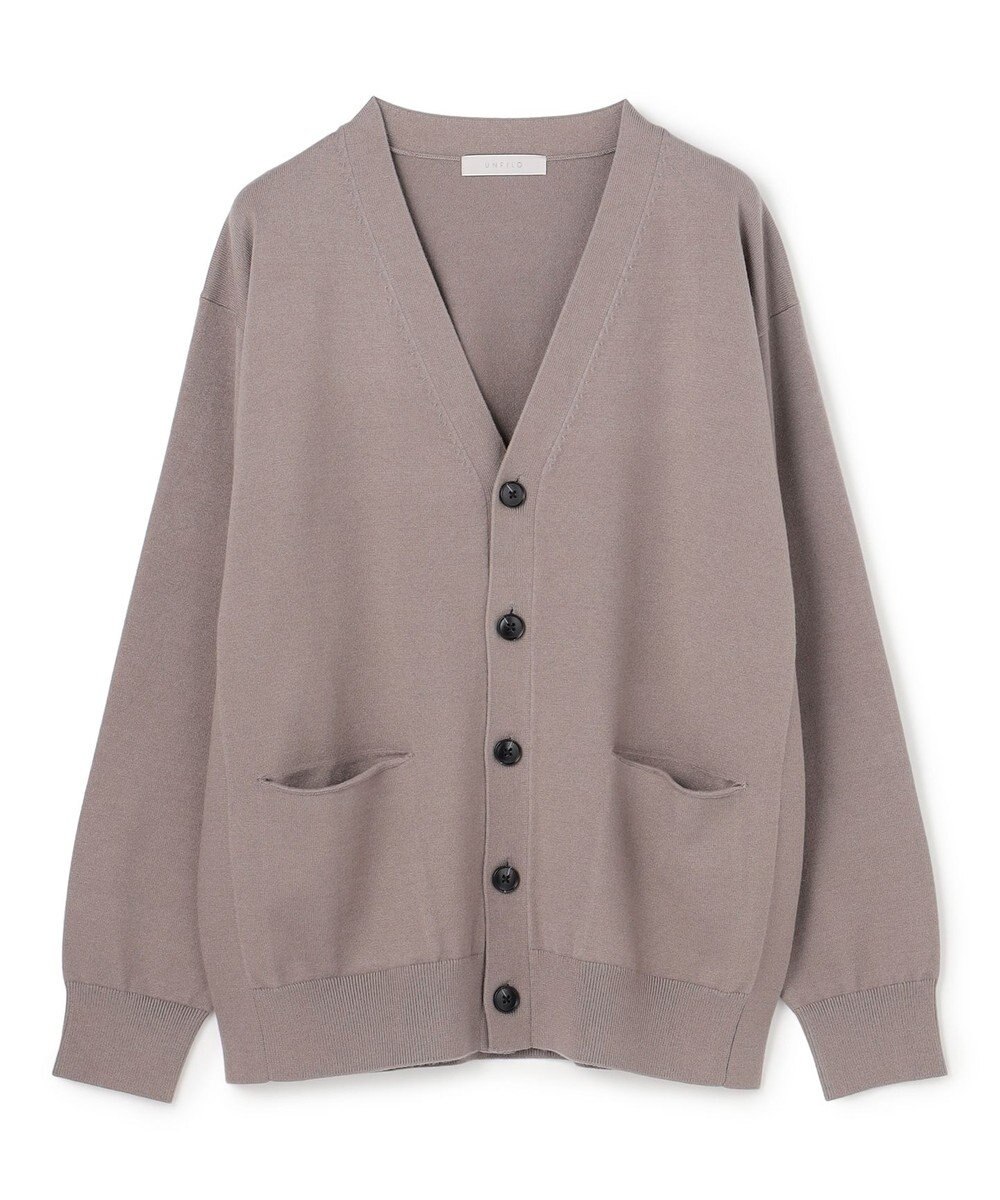 UNFILO MENS 【OCEANS YouTube 掲載/男女兼用】スムースシルキーニット カーディガン 