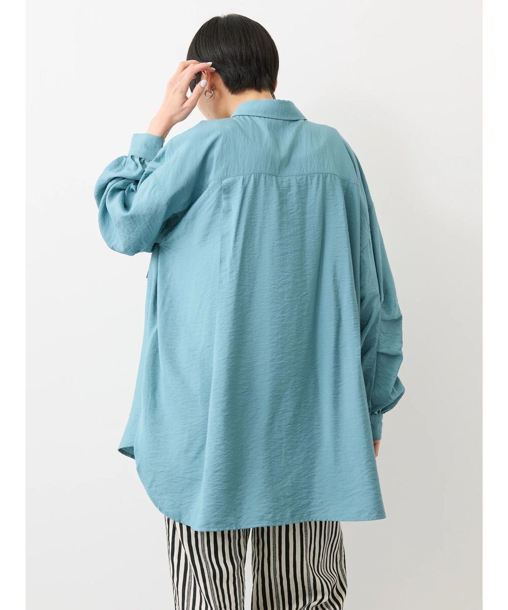 AMERICAN HOLIC 接触冷感Ｗポケット袖タックシャツチュニック 