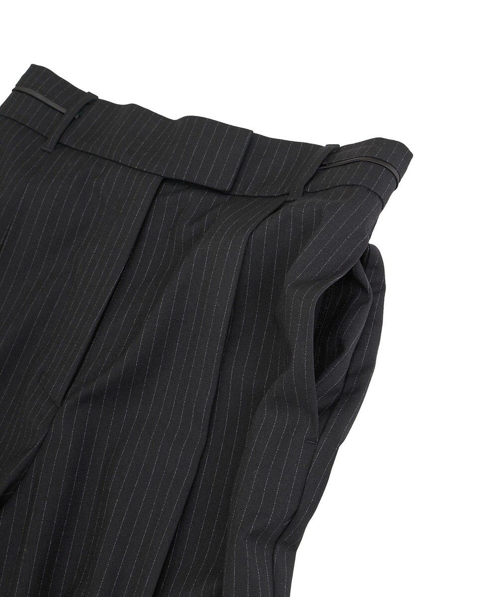 YECCA VECCA ウエストデザインワイドストレートパンツ 