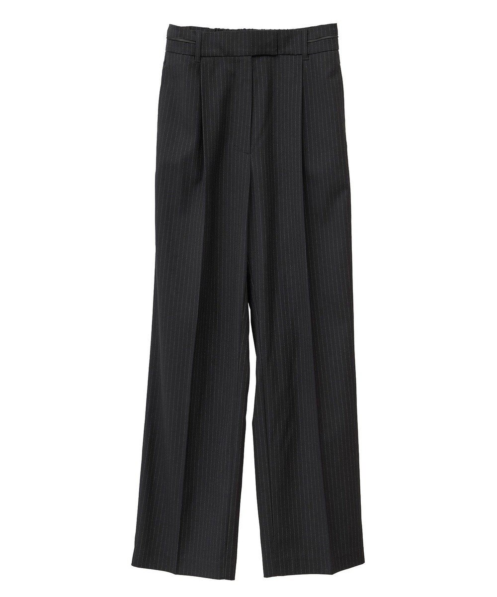 YECCA VECCA ウエストデザインワイドストレートパンツ 