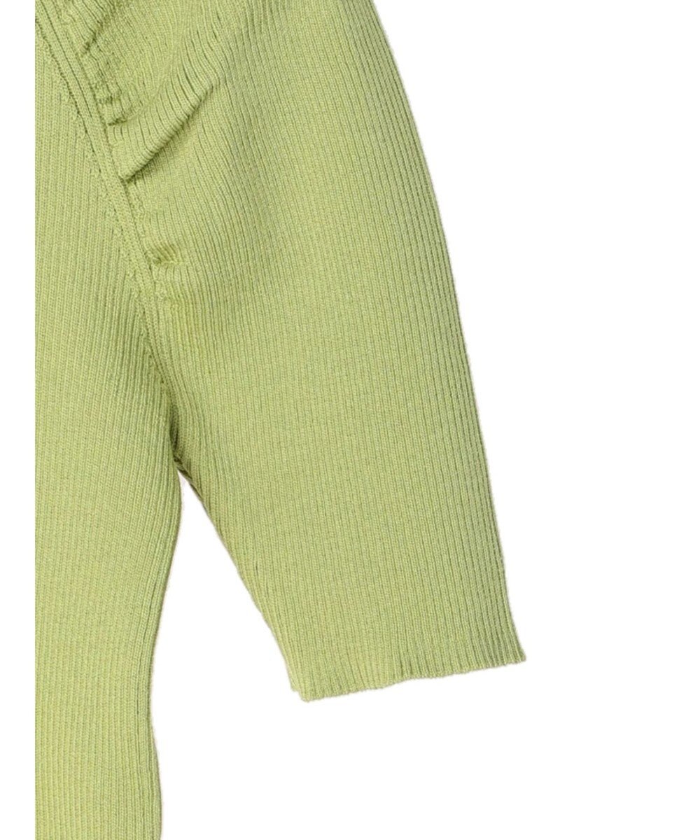 Green Parks 袖ギャザーラグランニットプルオーバー 