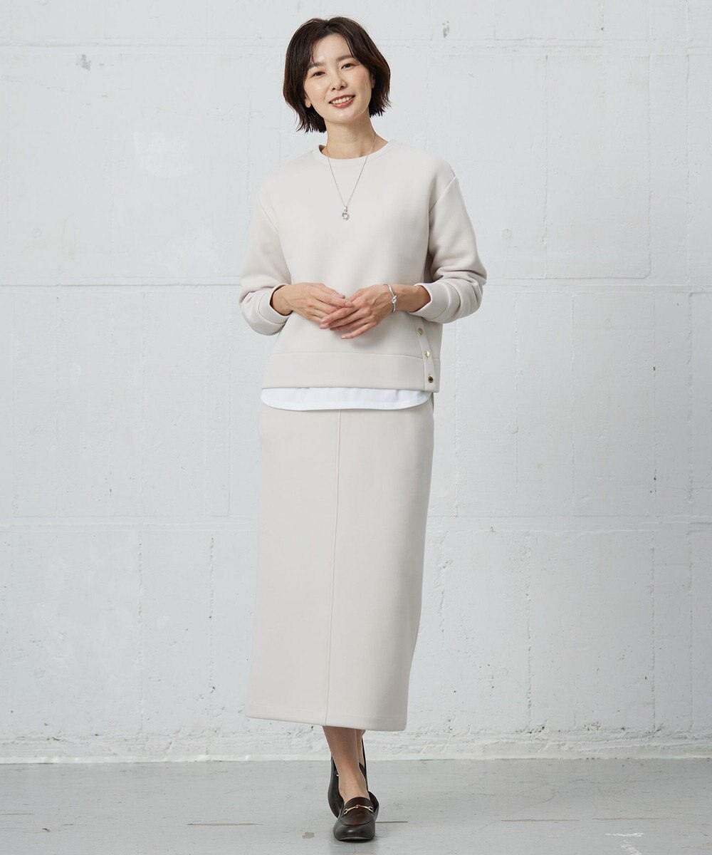 J.PRESS LADIES ベーシックジャージー シャツテール カットソー 