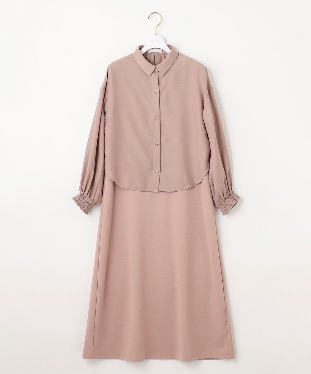 ANY SIS 【美人百花6月号掲載】2SETシアーシャツ×ワンピース セット 
