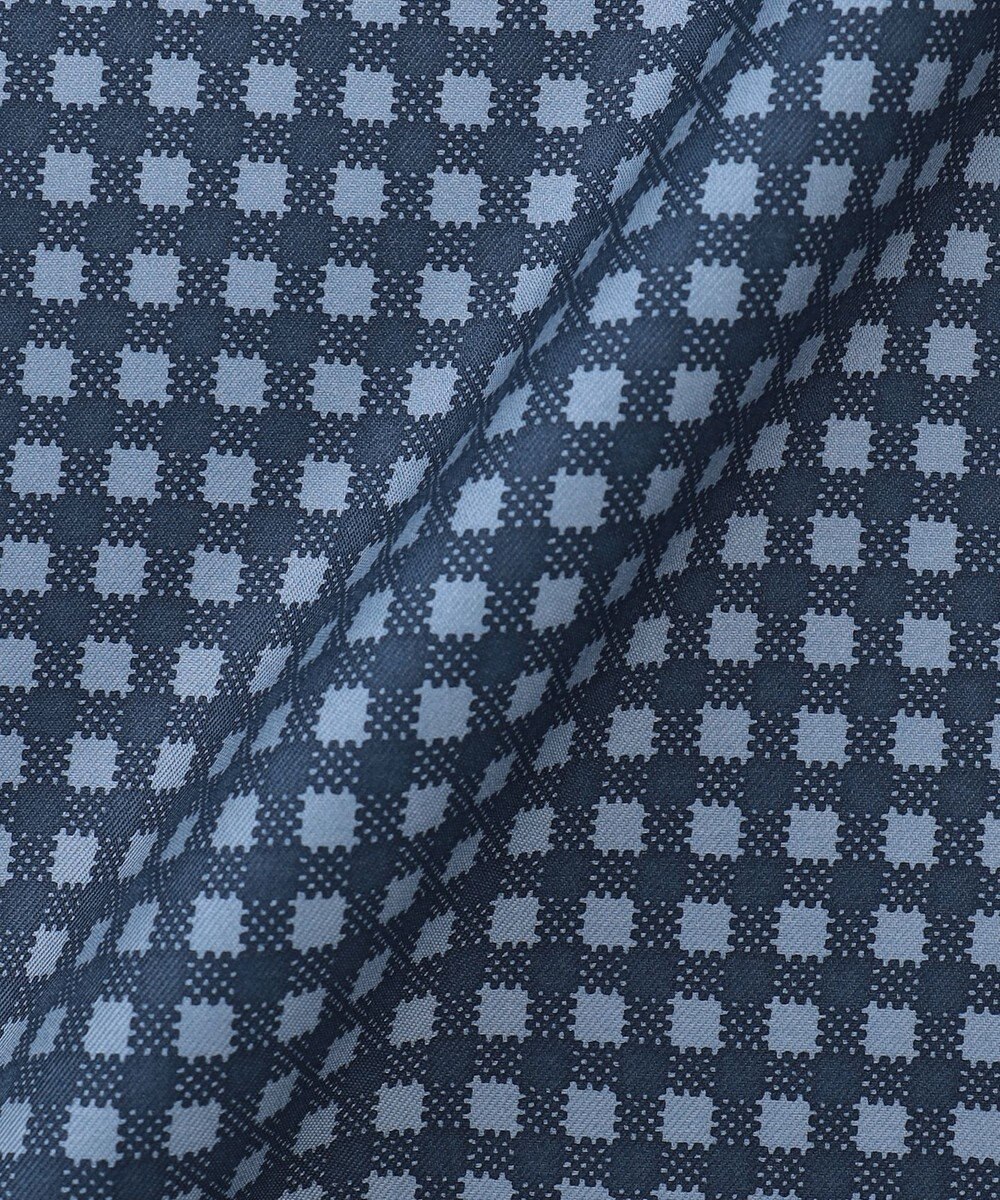 GOTAIRIKU 首にも巻ける【2WAY/日本製】シルク100% ポケットチーフ（チェック柄） 