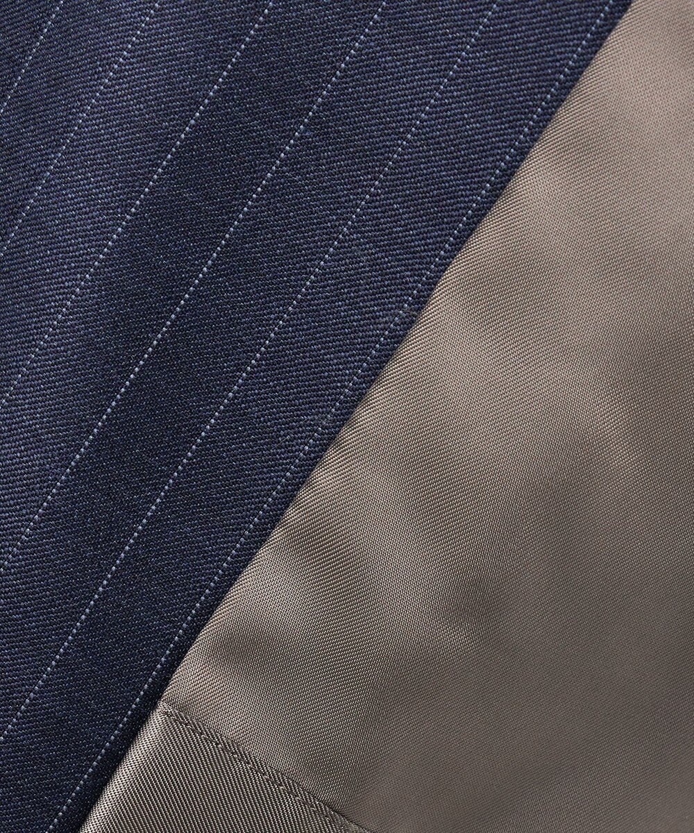 GOTAIRIKU 【Loro Piana Fabric】365 通年 3ピーススーツ(ネイビーストライプ) 