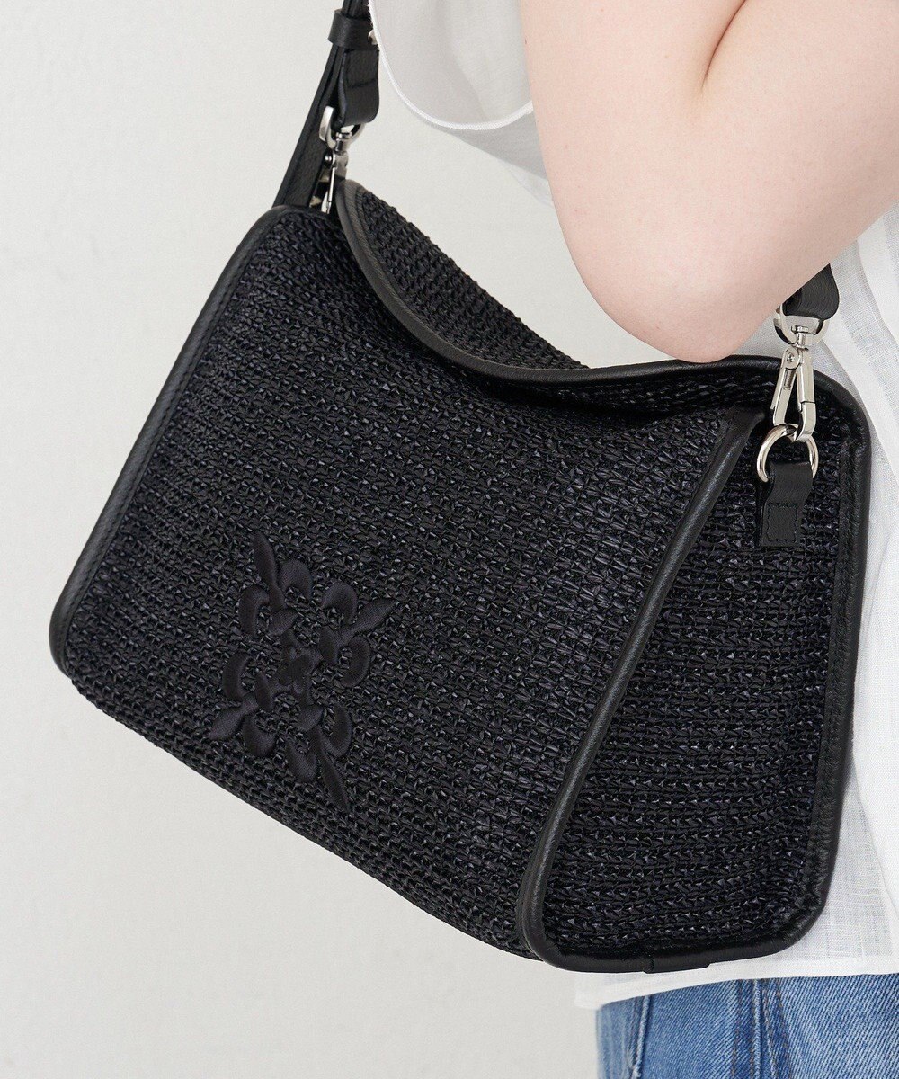 russet ナイロンラフィアショルダーバッグ(CE-1713) 