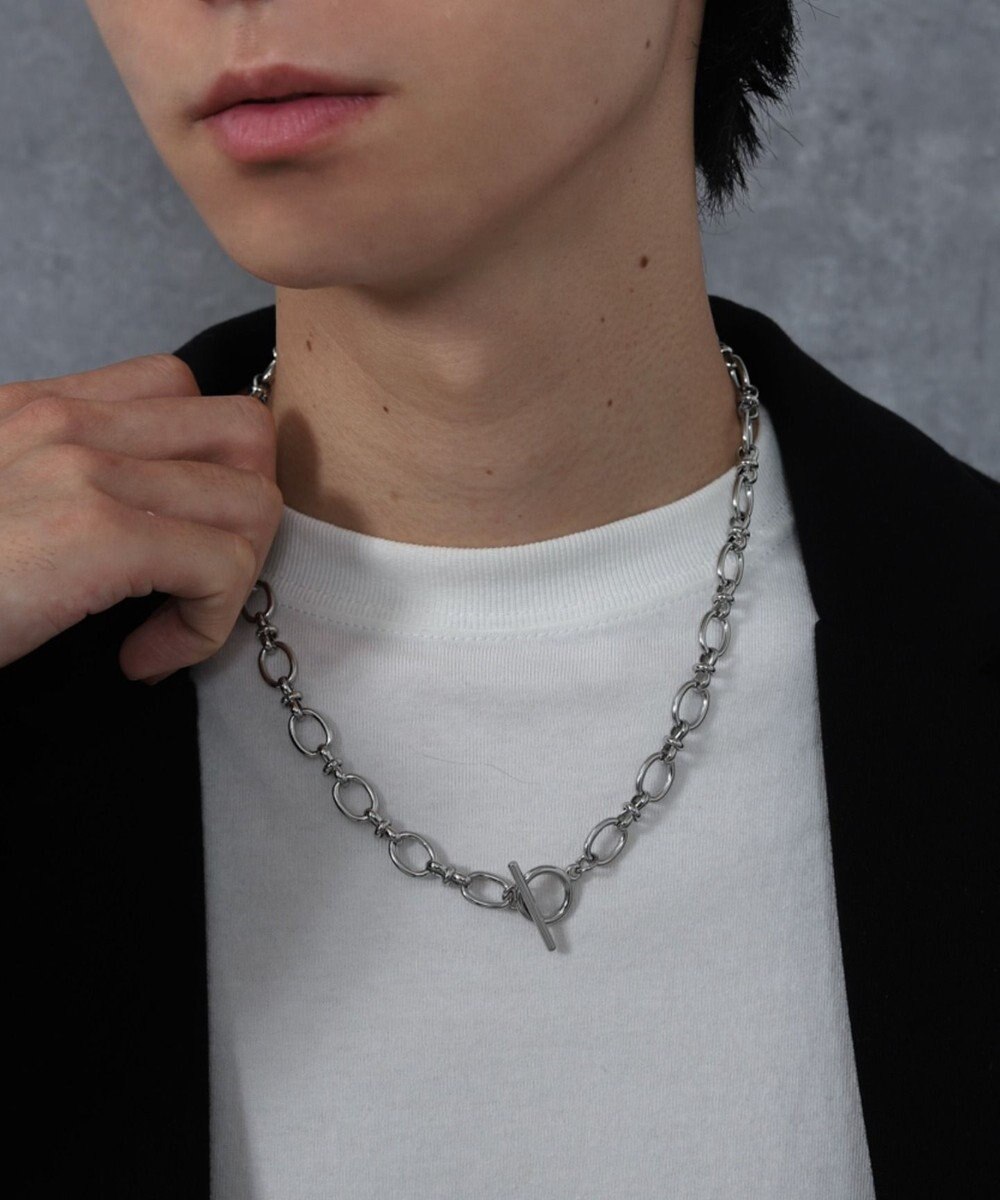 WEGO Mステンレスマンテルチェーンネックレス 