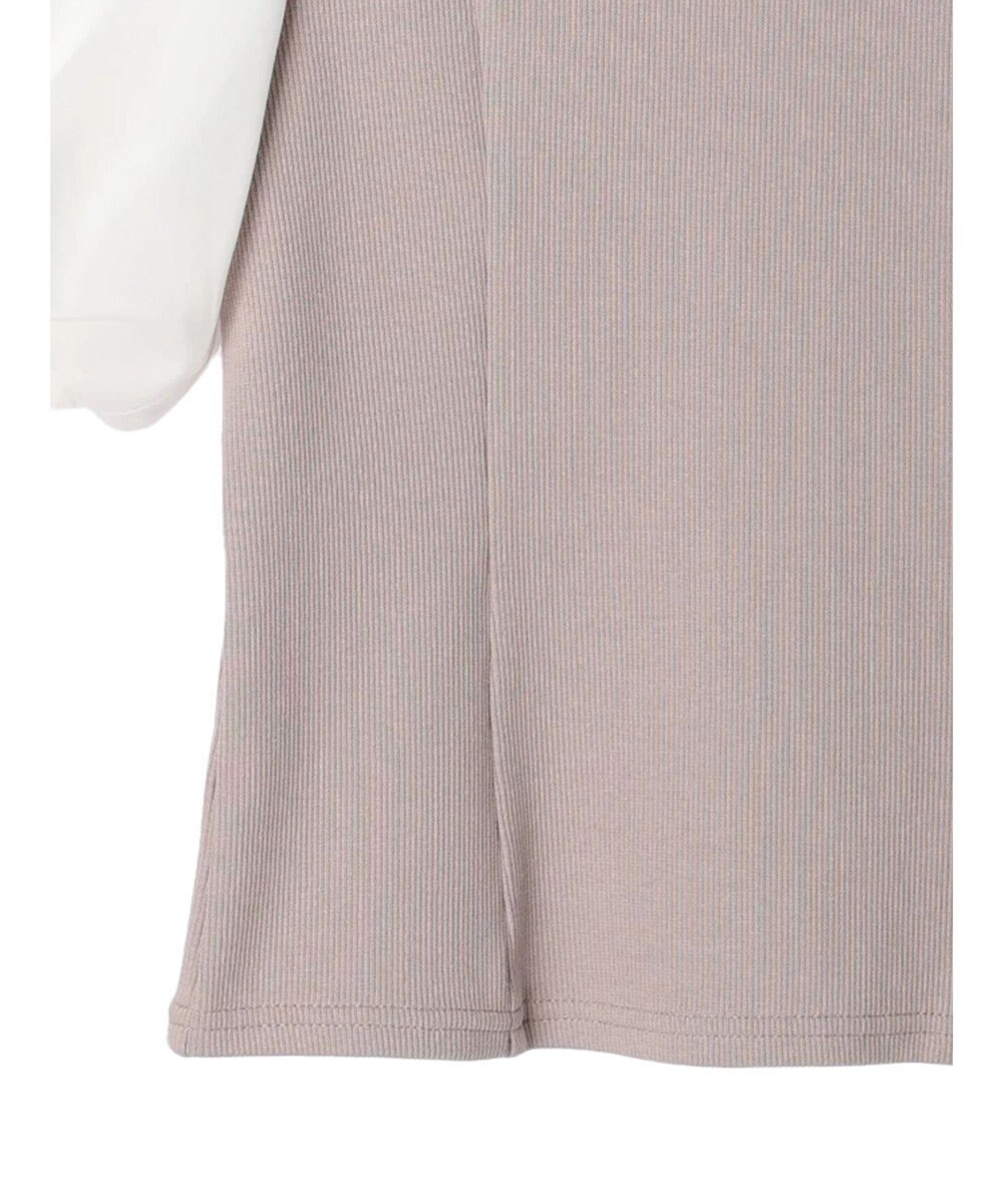 earth music&ecology オープンショルダードッキングプルオーバー 