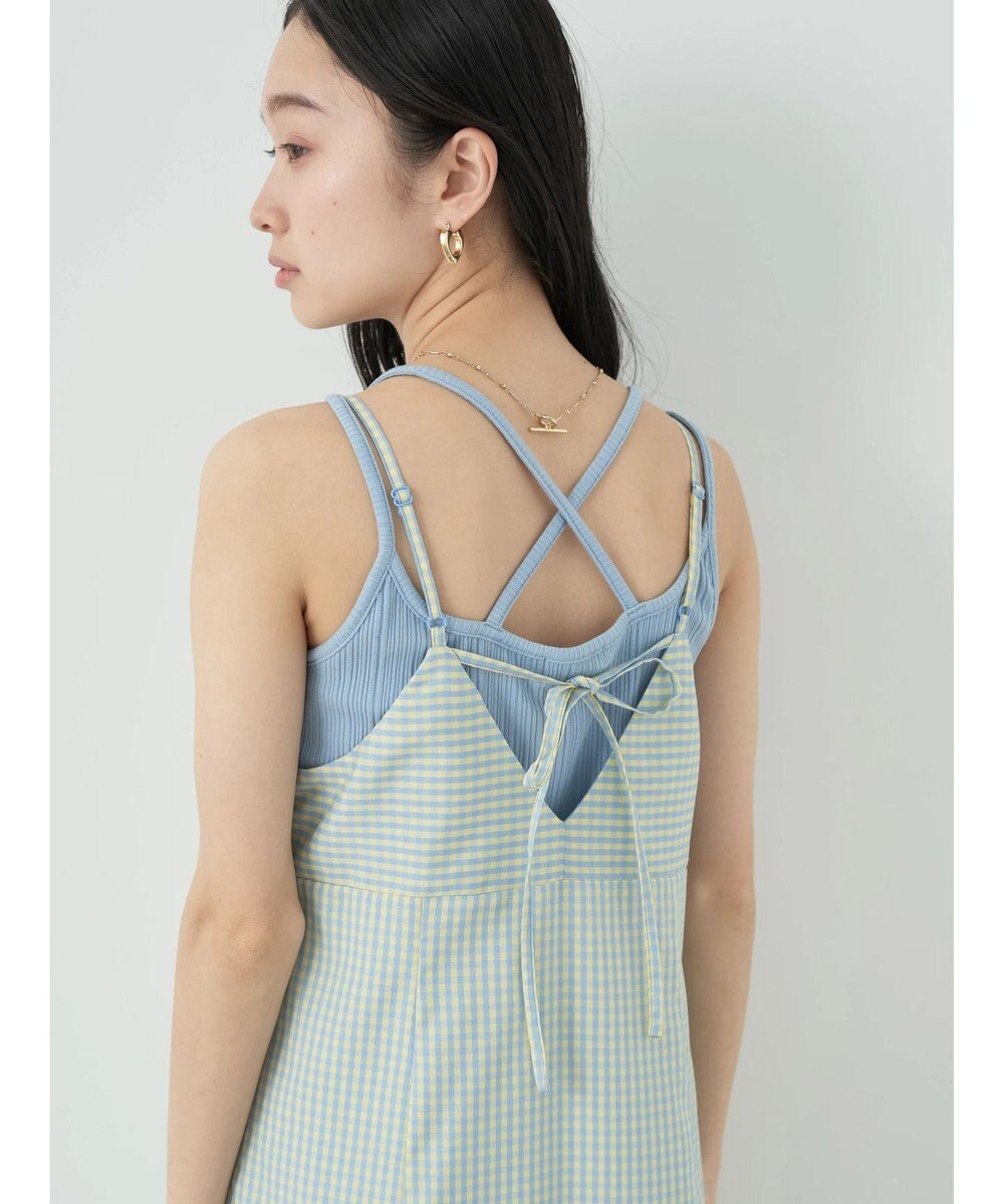 earth music&ecology チェックマーメイドキャミワンピース 