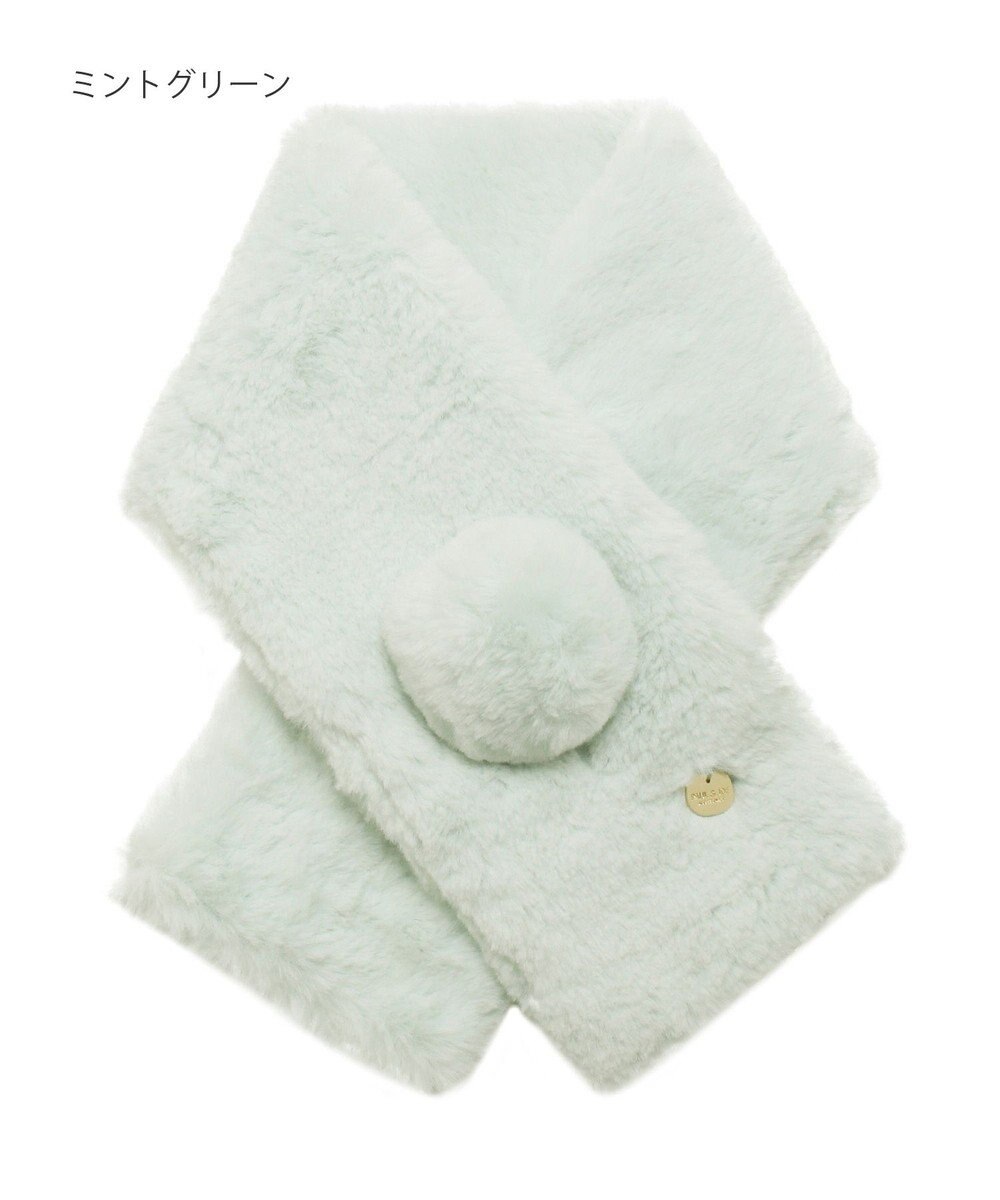 MOONBAT PAUL & JOE ACCESSOIRES フェイクファーポンマフラー 