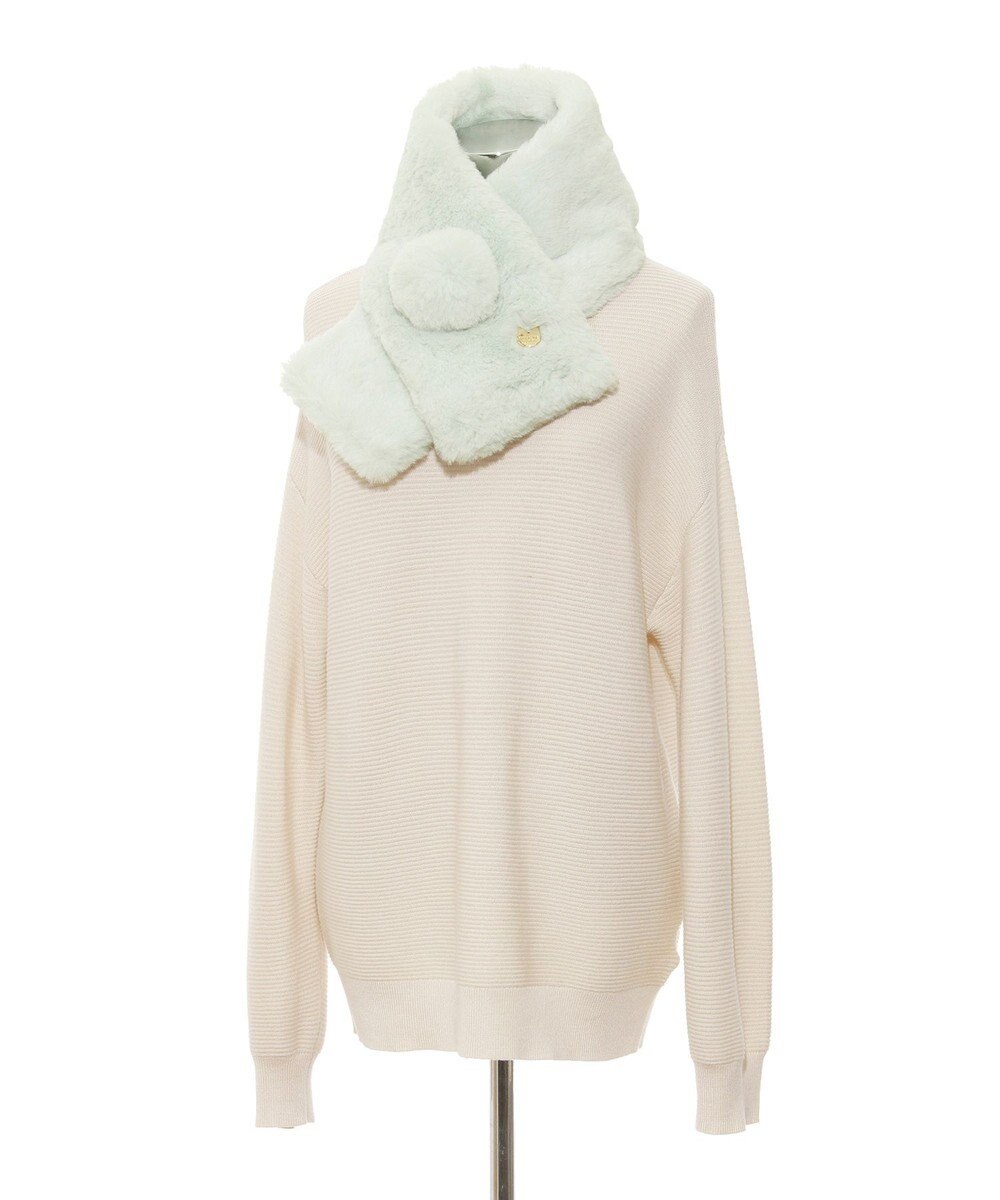 MOONBAT PAUL & JOE ACCESSOIRES フェイクファーポンマフラー 