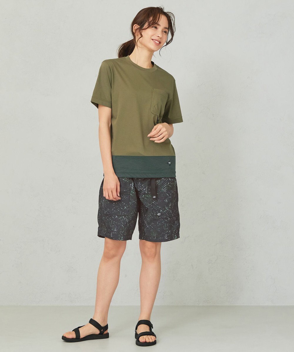 JOSEPH ABBOUD MOUNTAIN 【UNISEX】3Dエンボスリーフ ハーフパンツ 