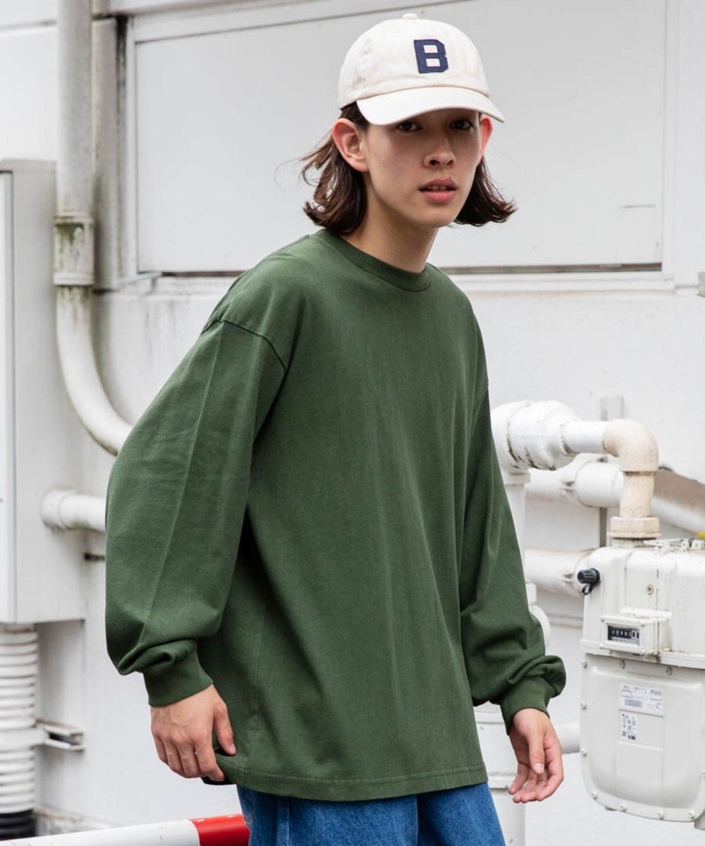 WEGO ピグメントクルーネックロンT 